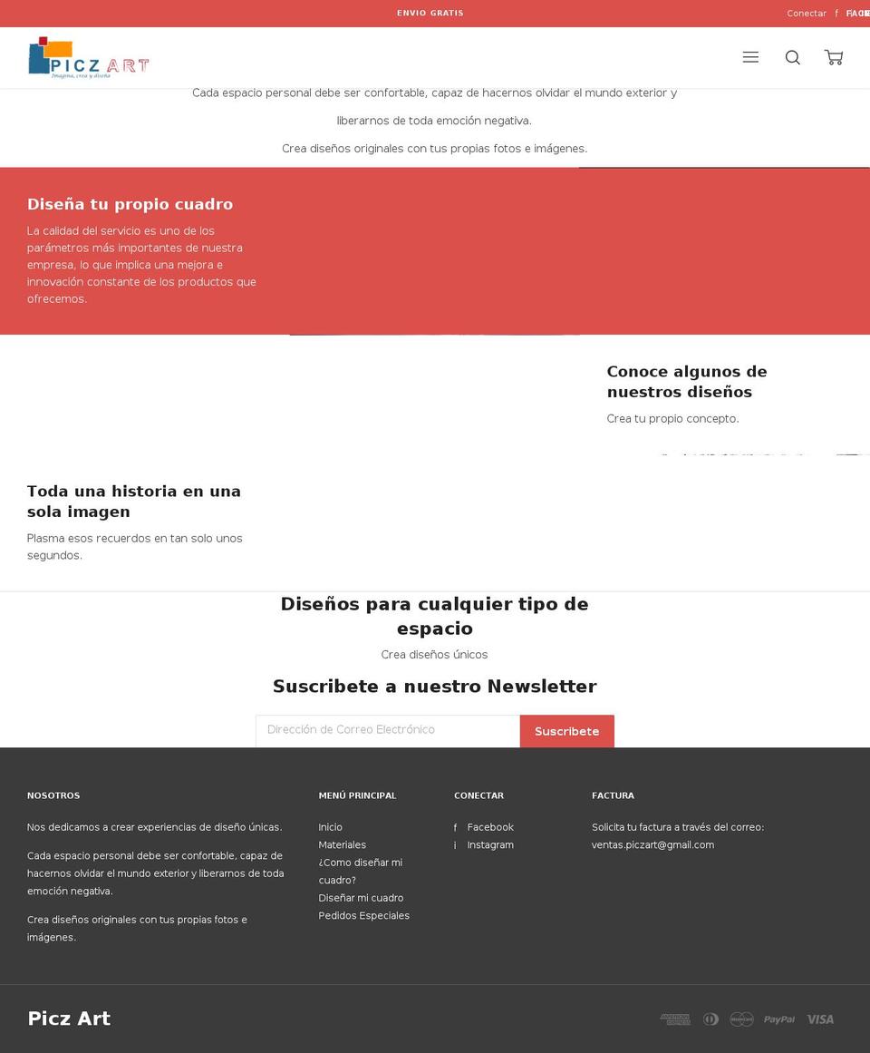 piczart.com — Shopify storefront screenshot