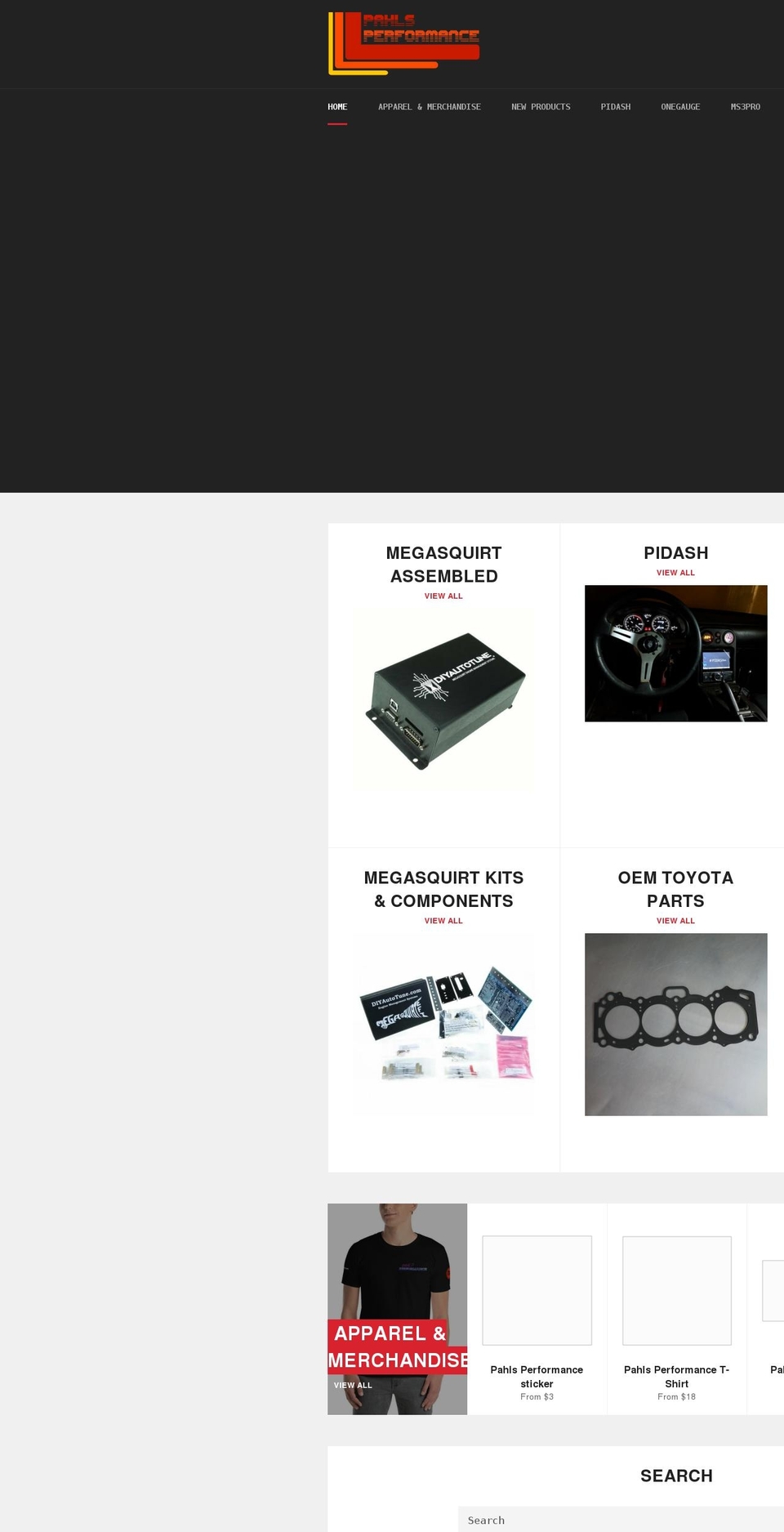 pidashs.com shopify website screenshot