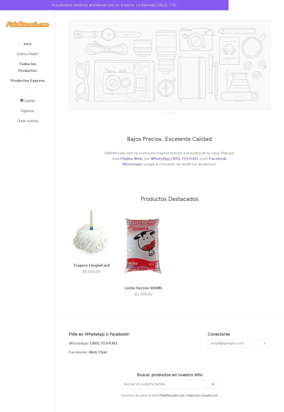 pidemercado.com — Shopify storefront screenshot