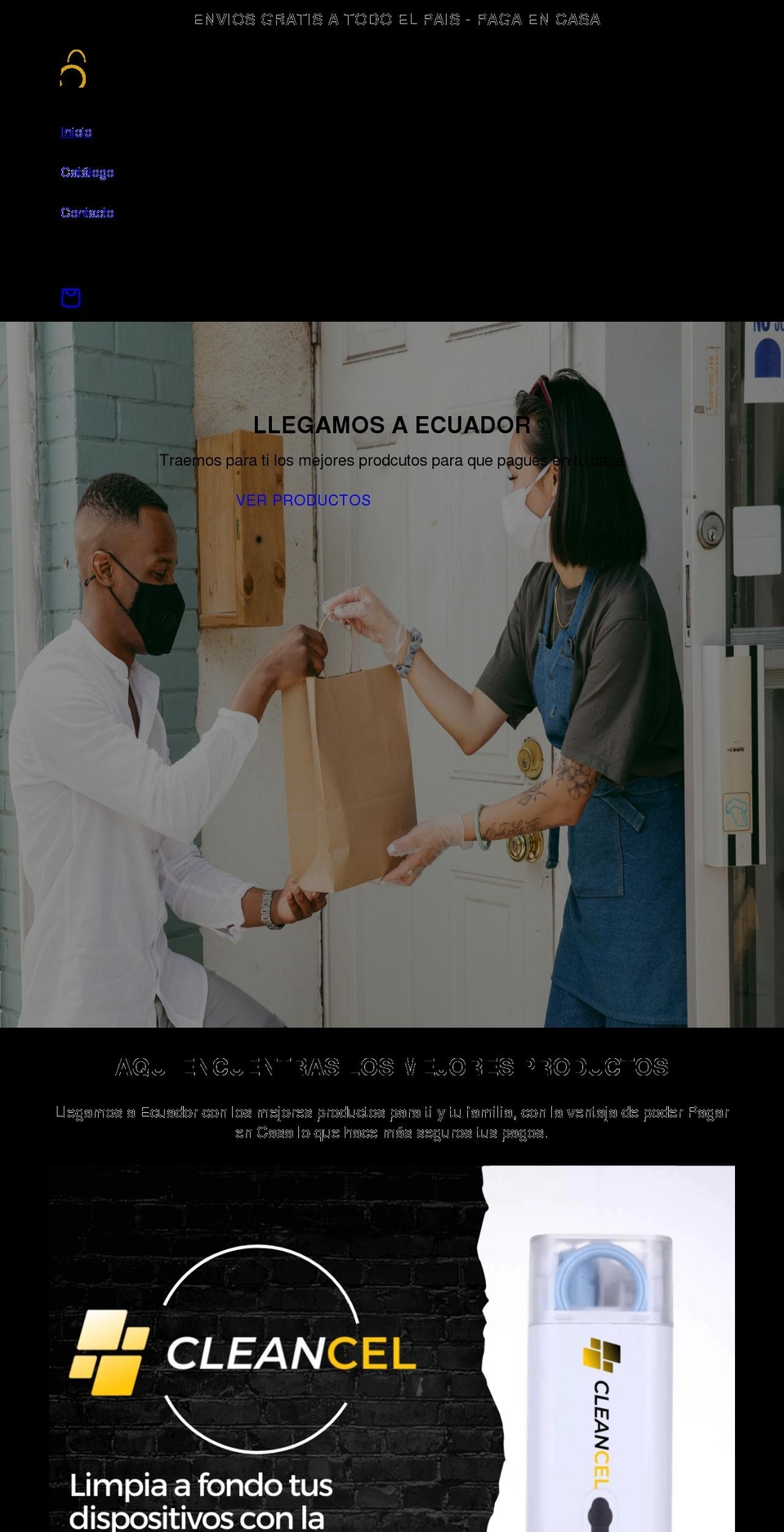 pideypagaencasa.com shopify website screenshot