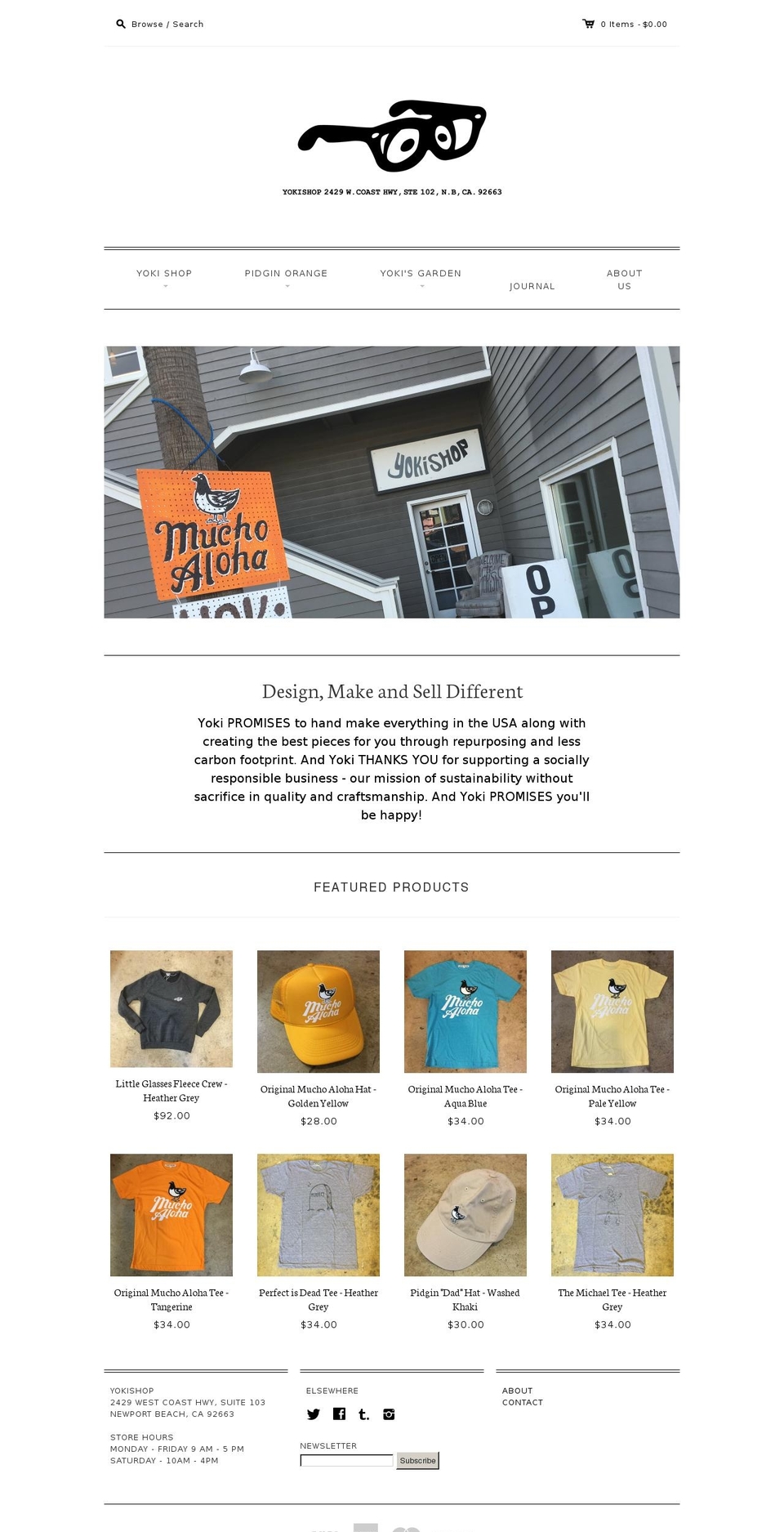 pidginorange.com shopify website screenshot