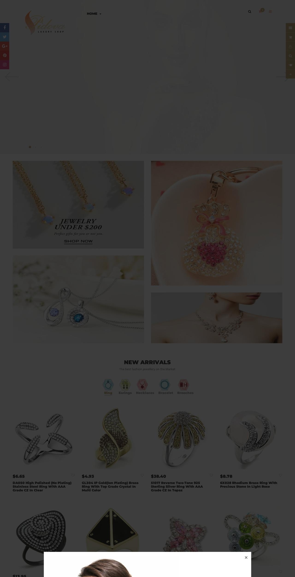 Ss-redstorm Shopify theme site example pidova.com