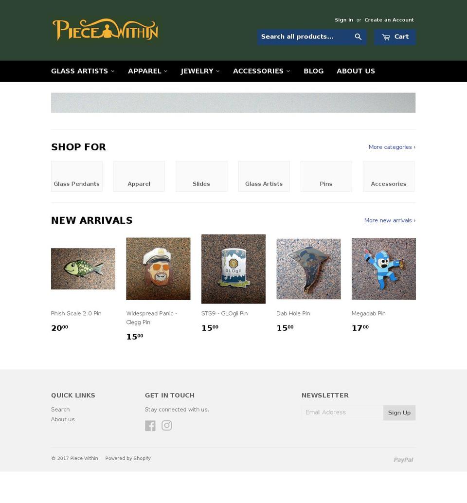 piece-within.com shopify website screenshot