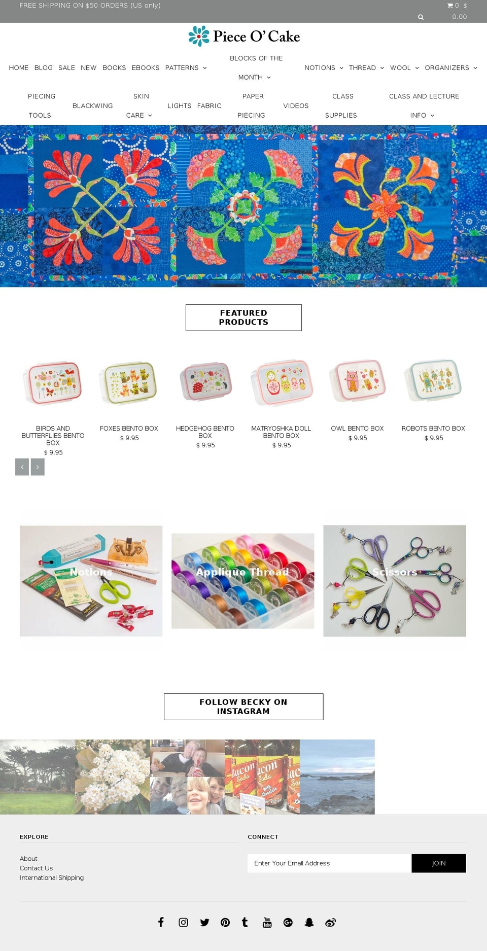 pieceocake.com shopify website screenshot