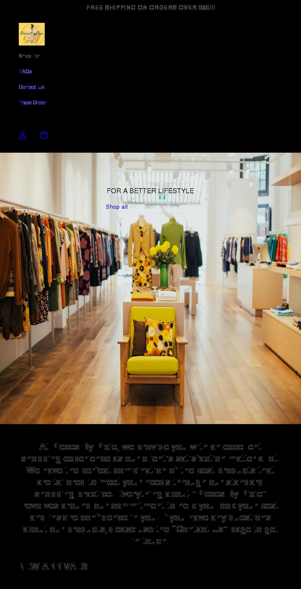 CODER#GUJJAR Shopify theme site example piecesbypixie.com