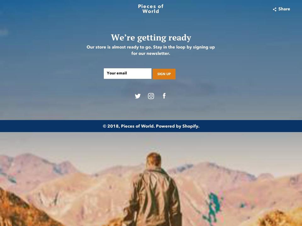 piecesofworld.com — Shopify storefront screenshot
