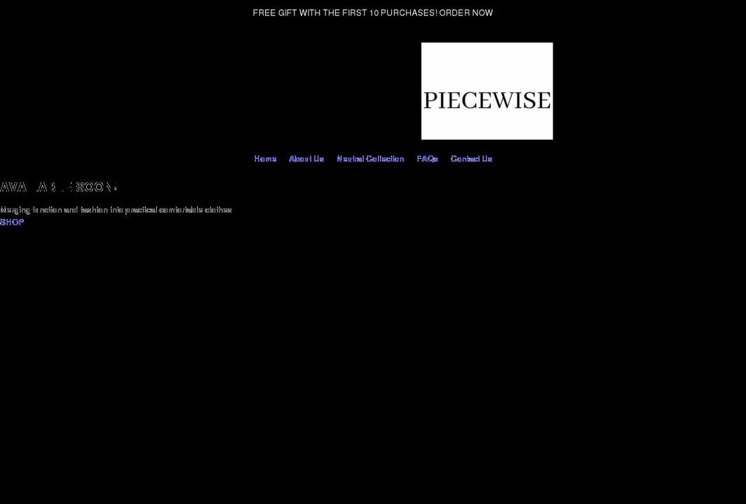 piecewisebaby.com shopify website screenshot
