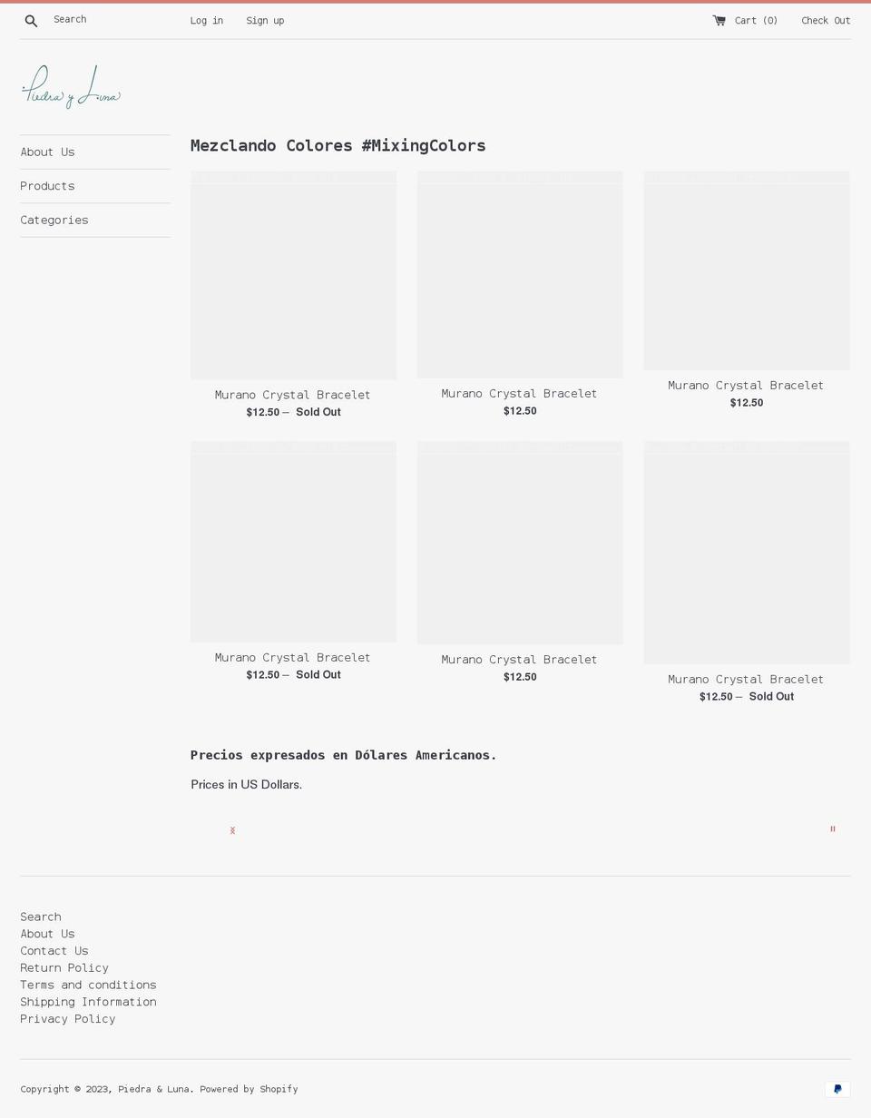 piedrayluna.com shopify website screenshot