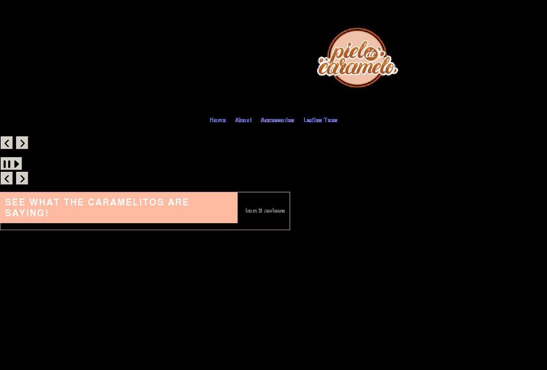 pieldecaramelo.com shopify website screenshot