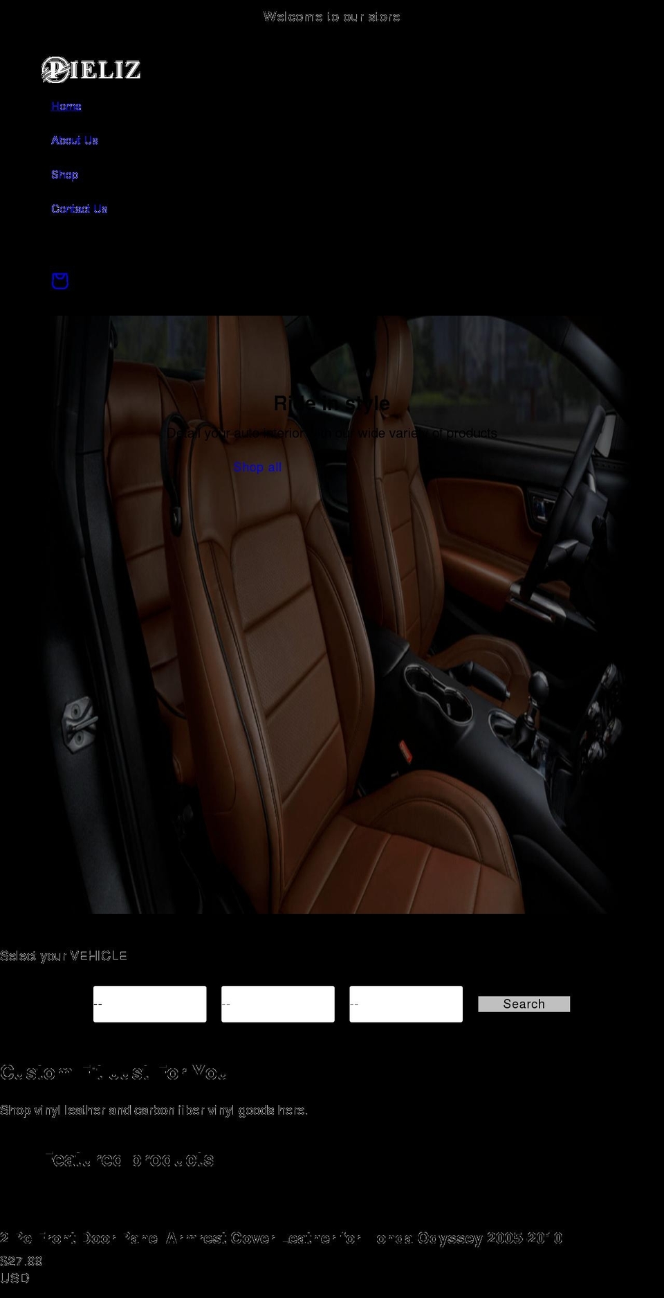 pieliz.com shopify website screenshot