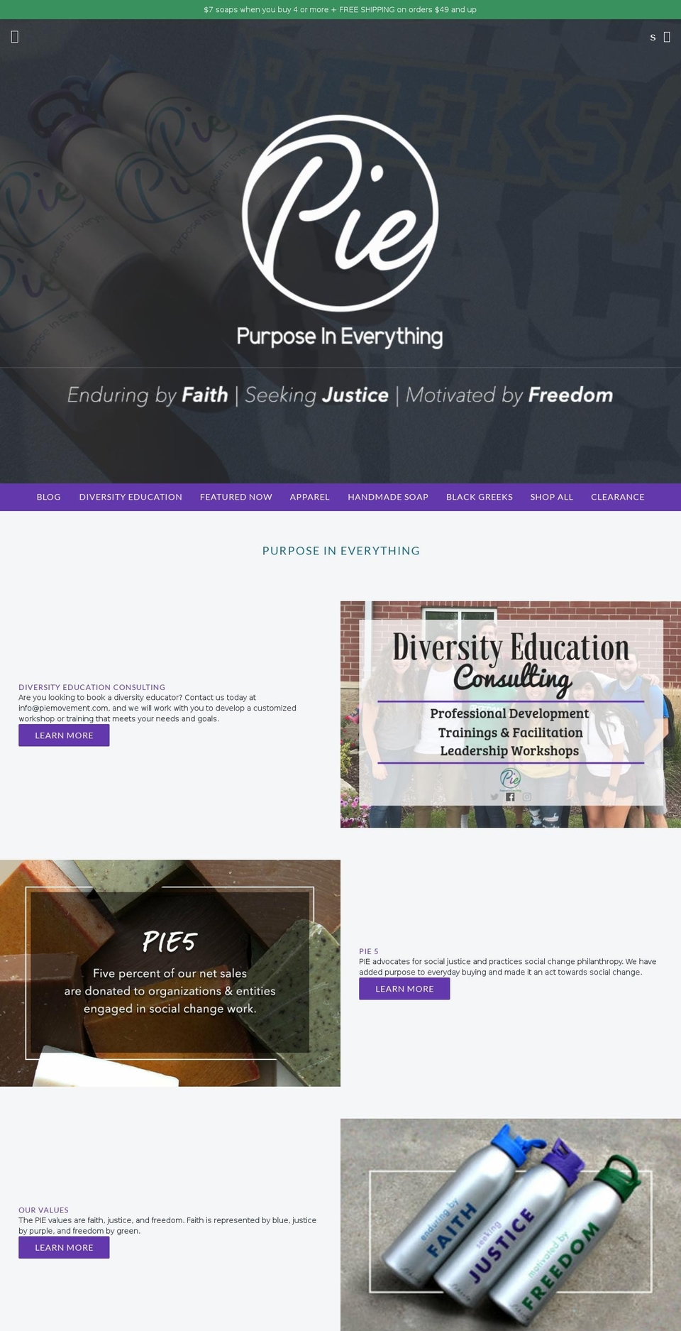 piemovement.com — Shopify storefront screenshot
