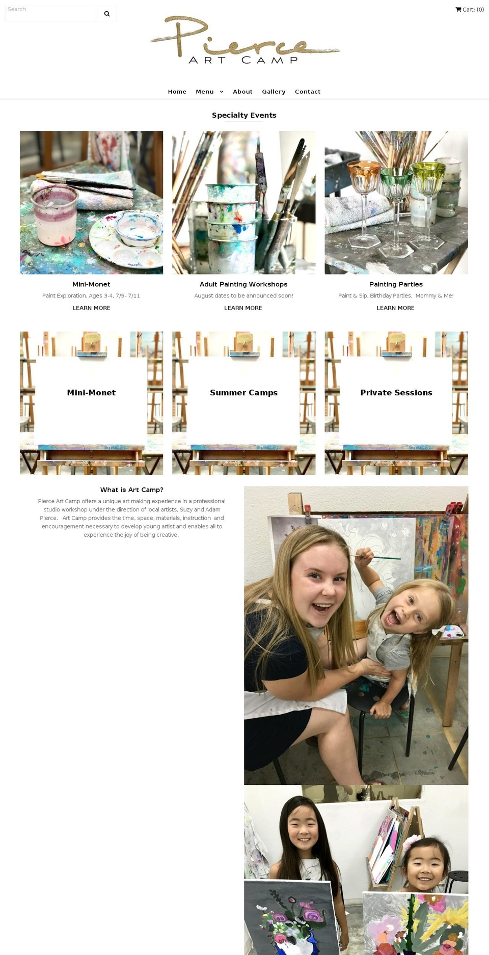 pierceart.com shopify website screenshot