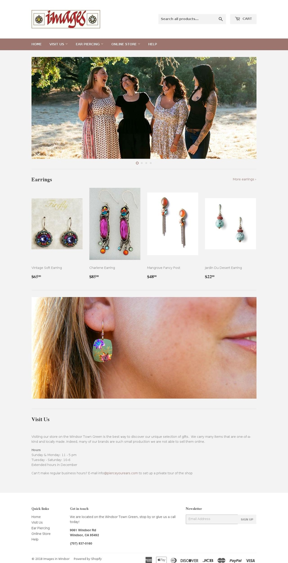 pierceyourears.com — Shopify storefront screenshot