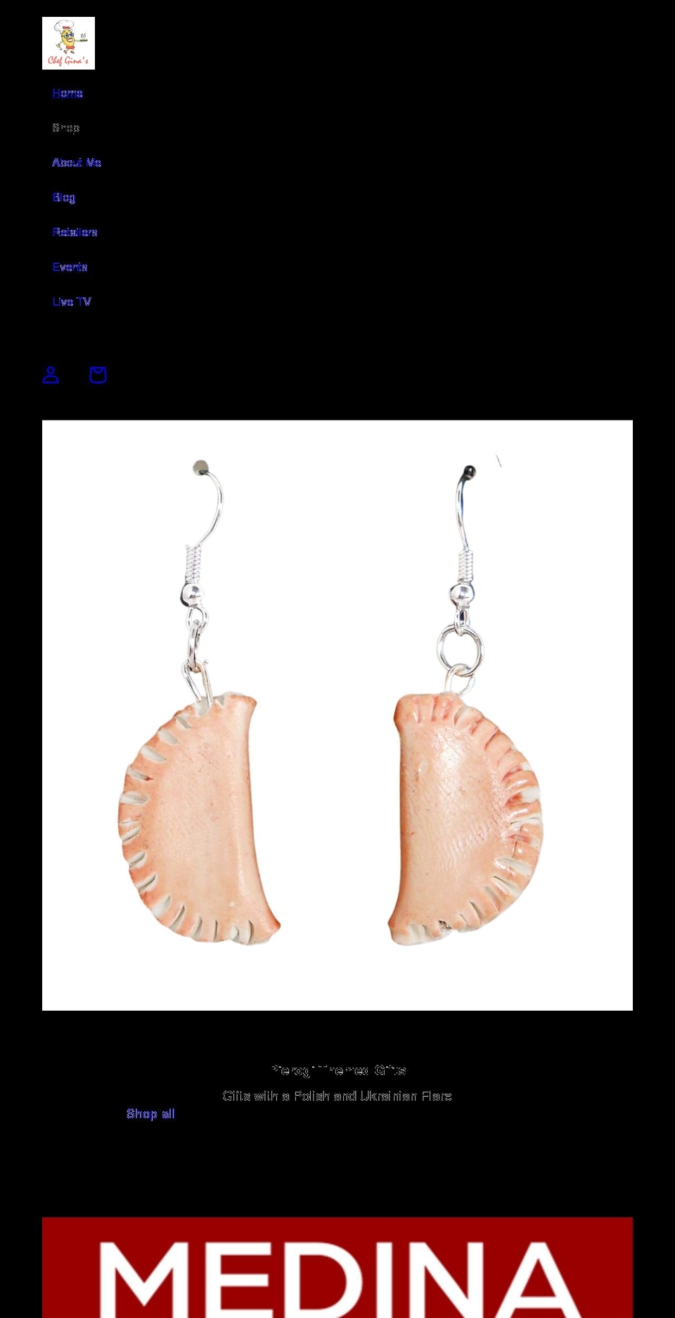 pierogigifts.com shopify website screenshot