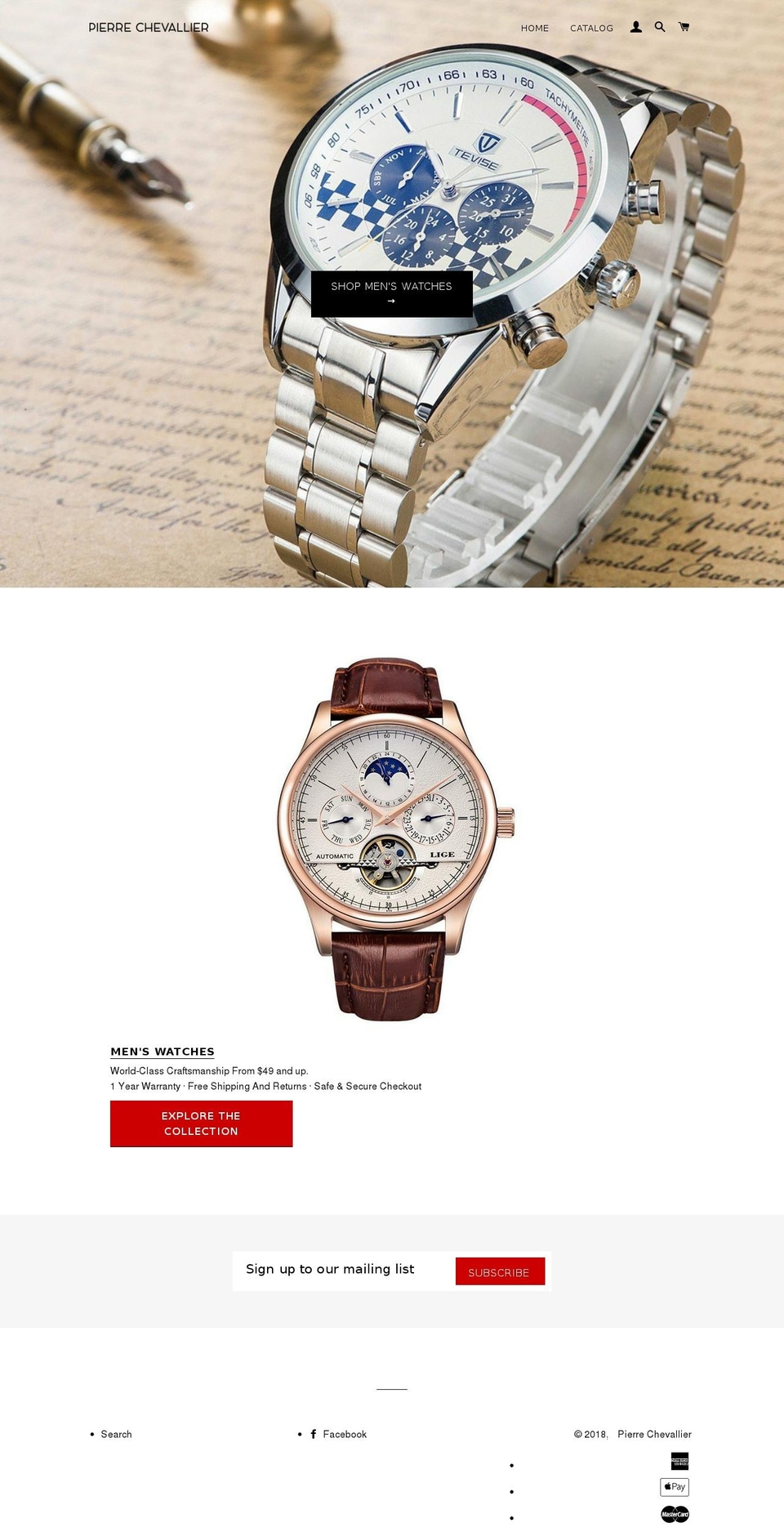 pierrechevallier.com — Shopify storefront screenshot