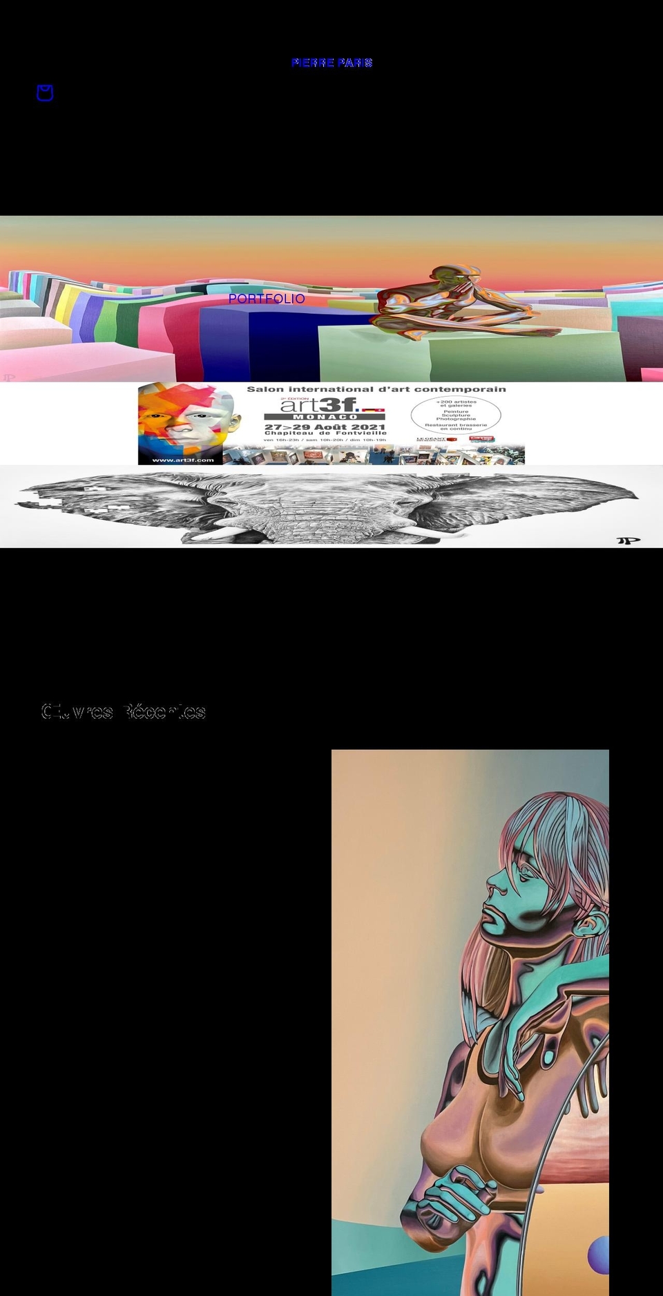 pierrep-art.com shopify website screenshot