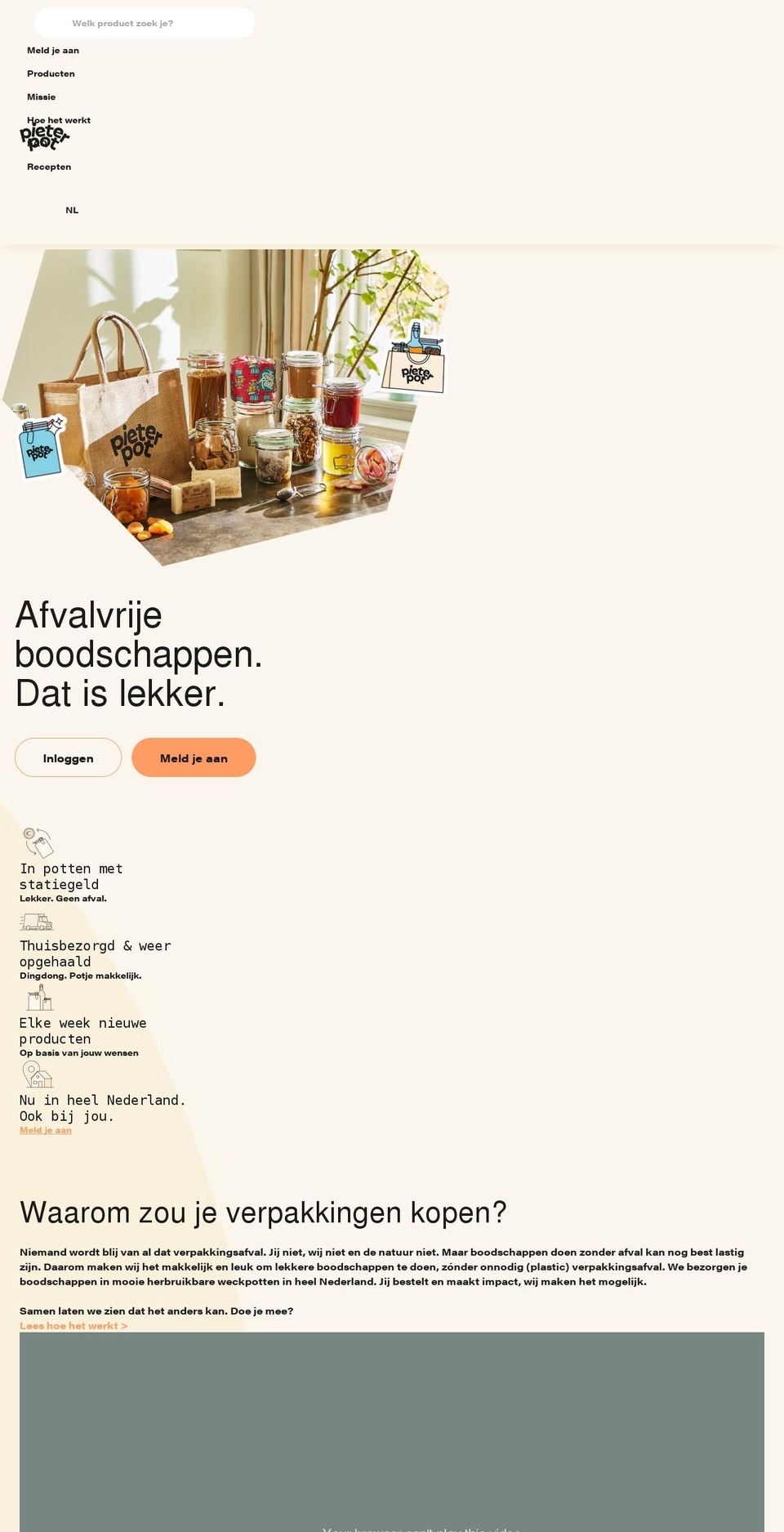 pieter-pot.nl shopify website screenshot