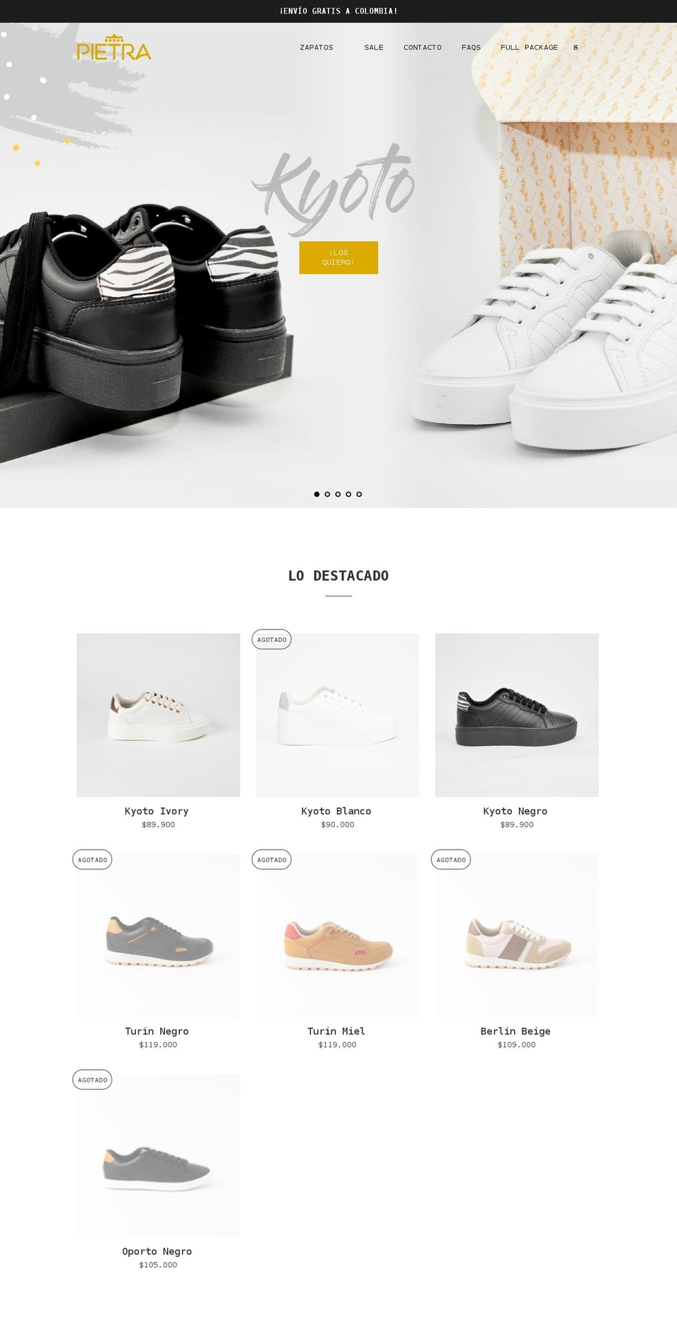 pietrastyle.co shopify website screenshot