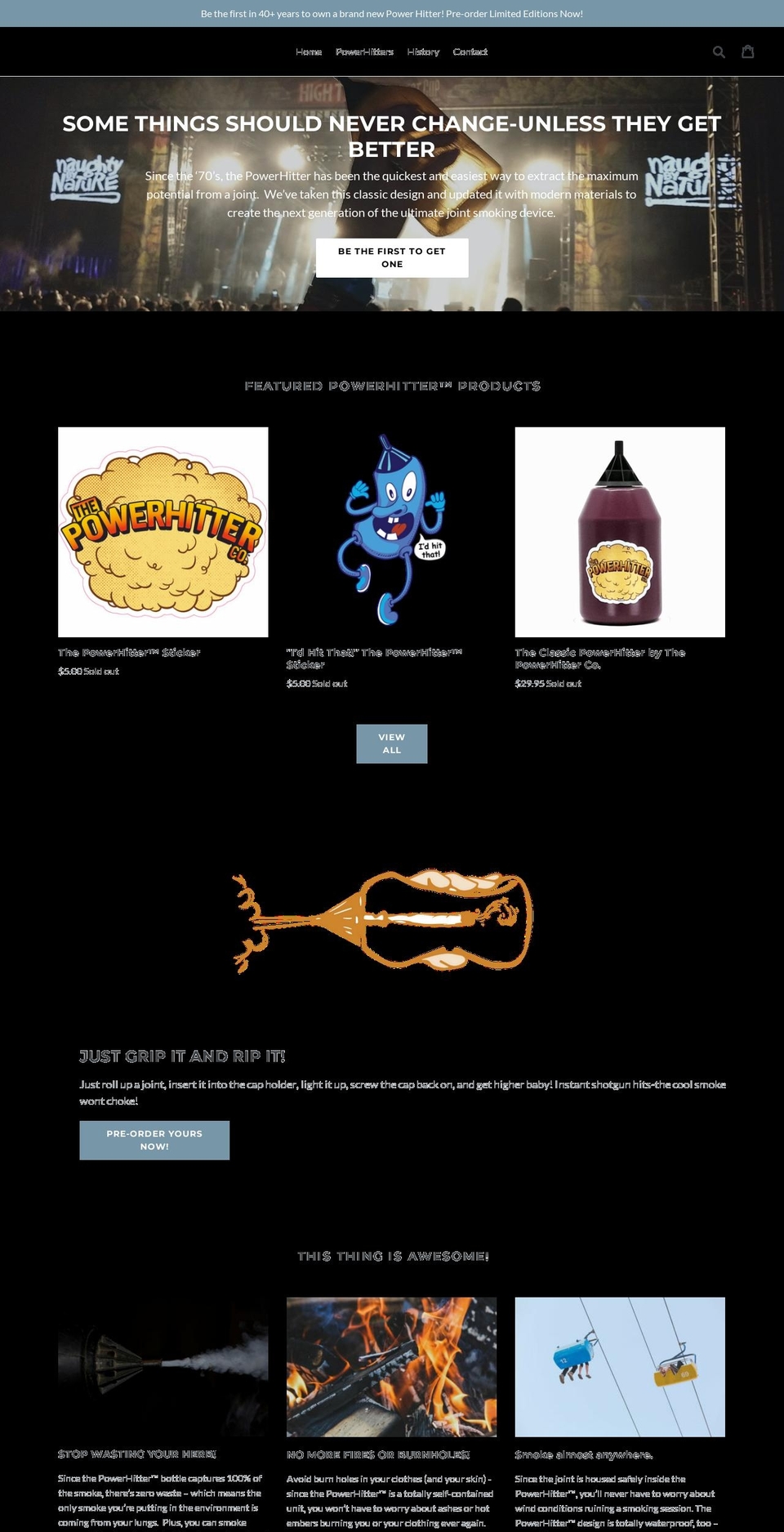 piffpowerhitter.com — Shopify storefront screenshot