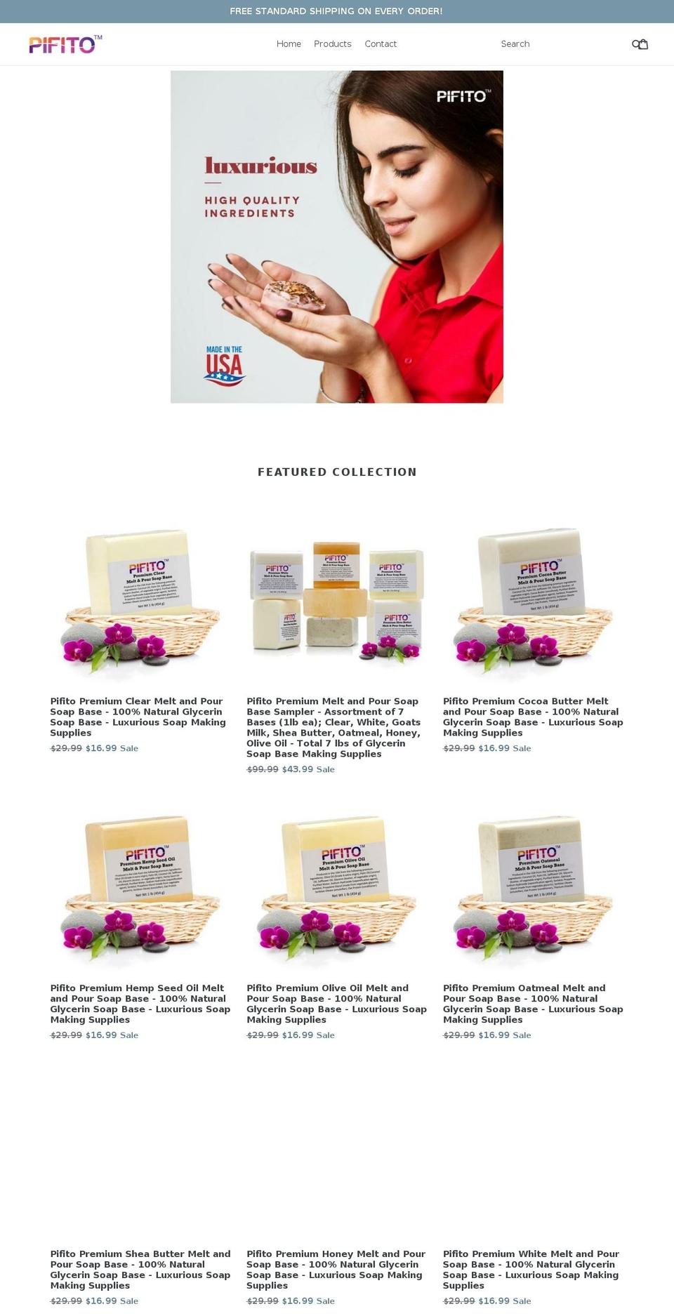 pifito.com — Shopify storefront screenshot
