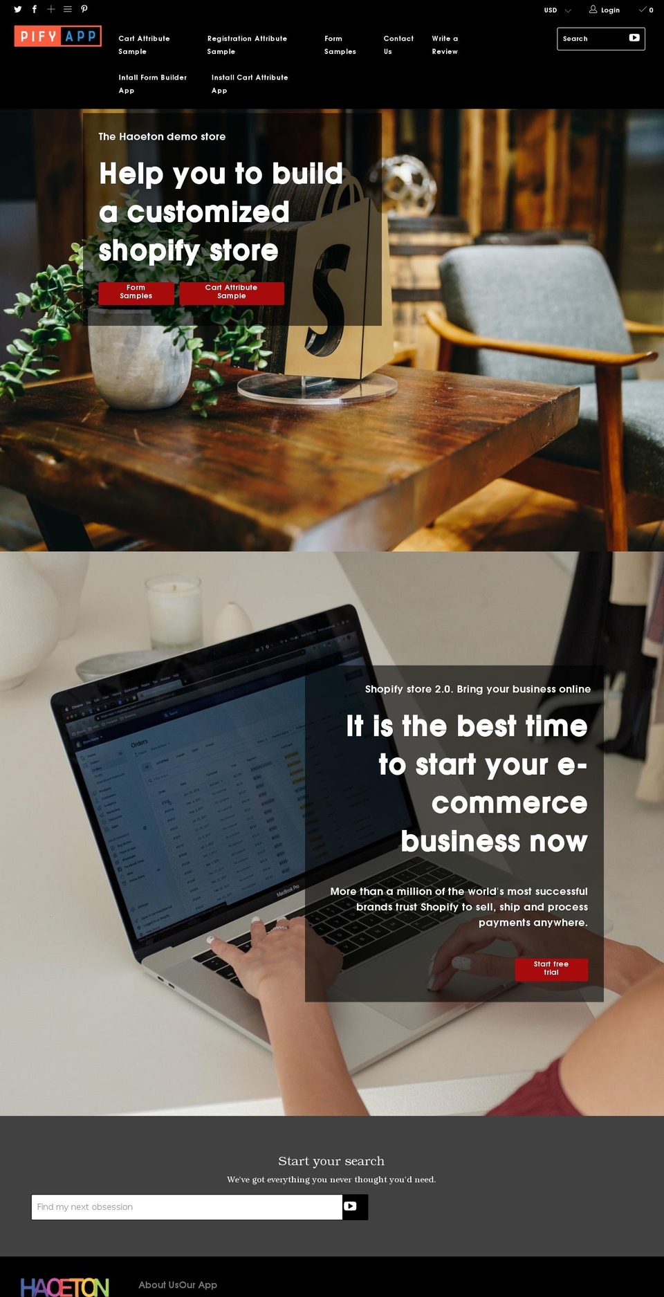 pifyapp.com shopify website screenshot