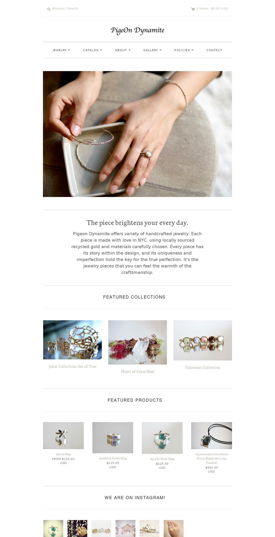 pigeondynamite.com shopify website screenshot