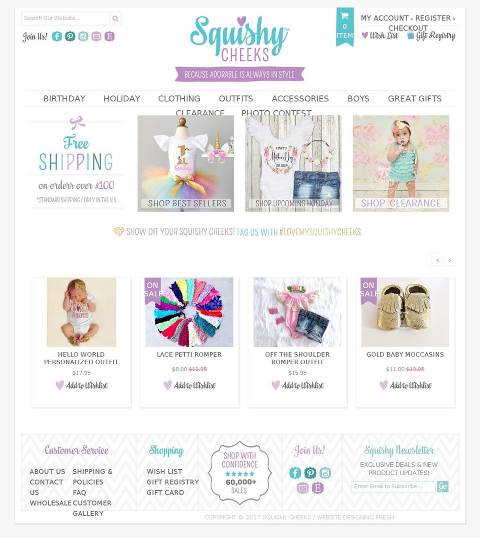 Squishy Shopify theme site example piggypetal.com