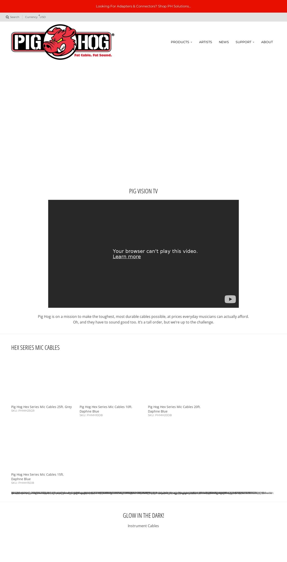 pighogstands.com — Shopify storefront screenshot