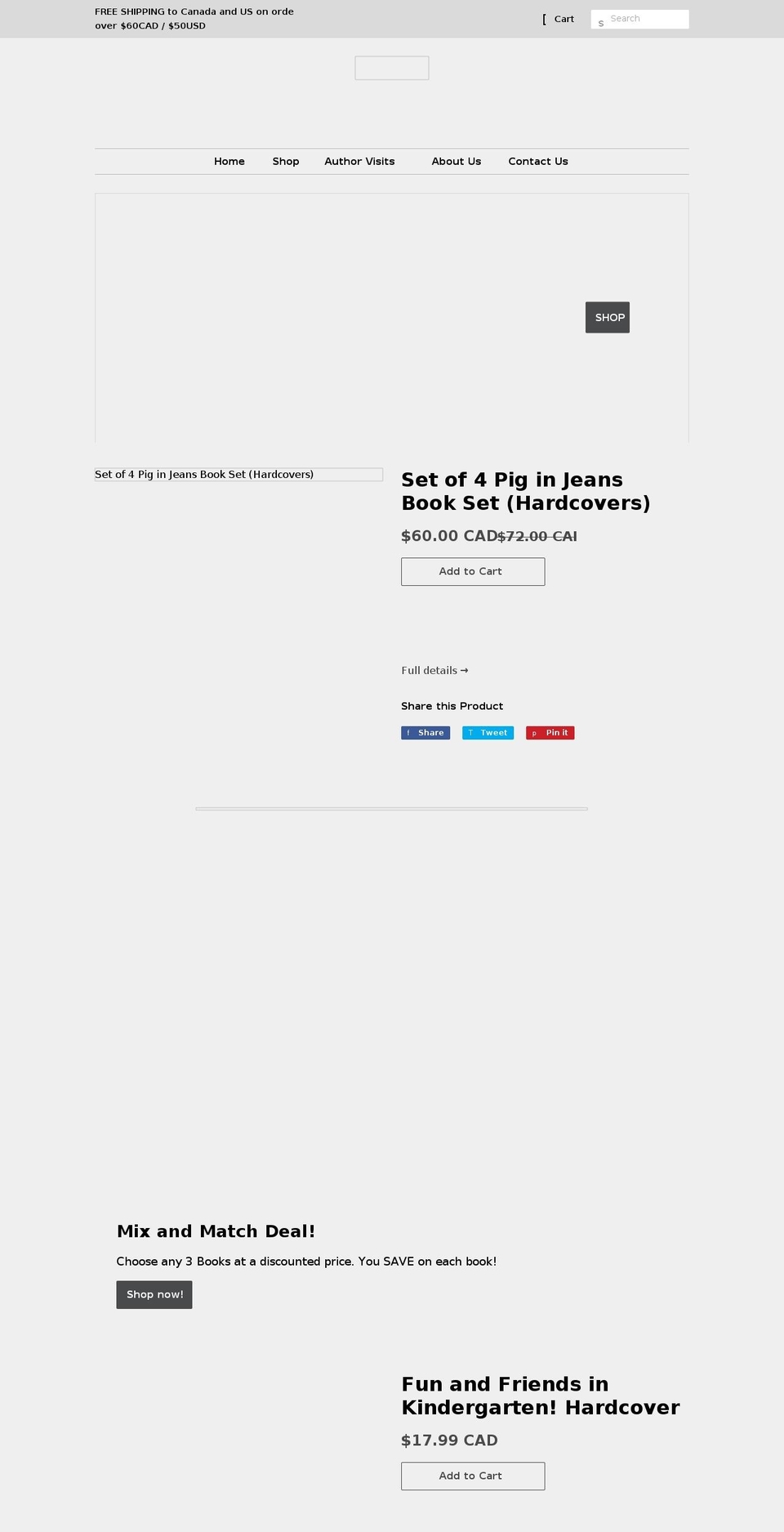 piginjeans.com shopify website screenshot