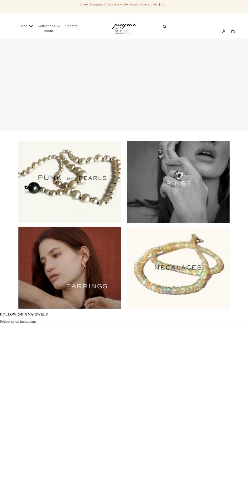 pignastudio.com shopify website screenshot