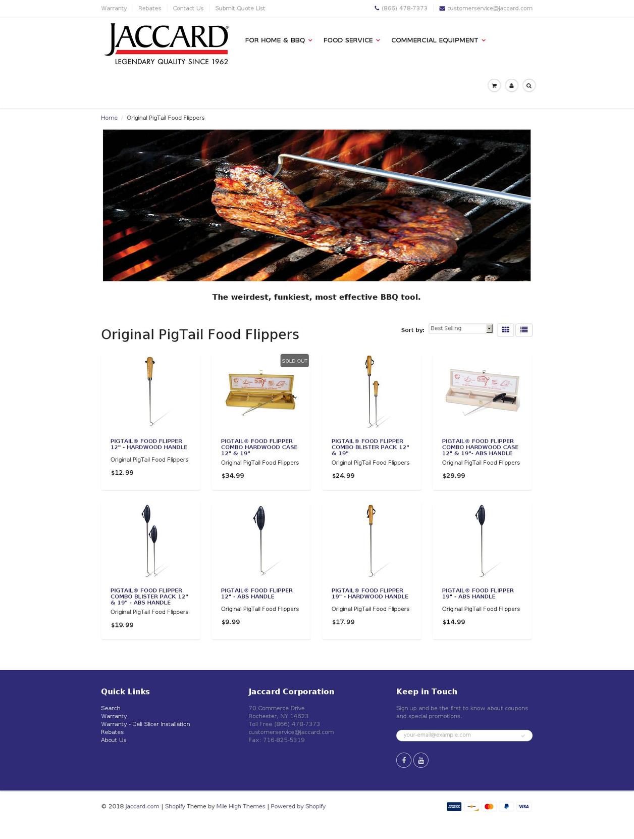 pigtailff.com — Shopify storefront screenshot