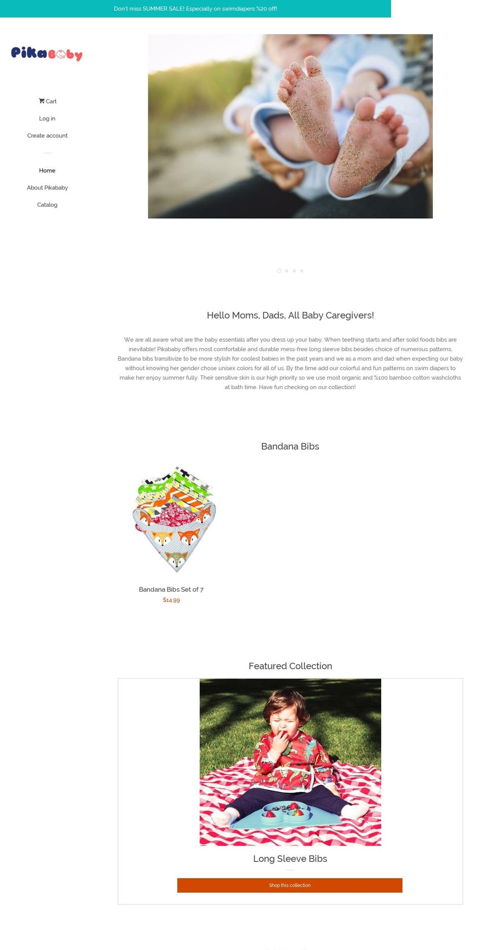 pikababy.com — Shopify storefront screenshot