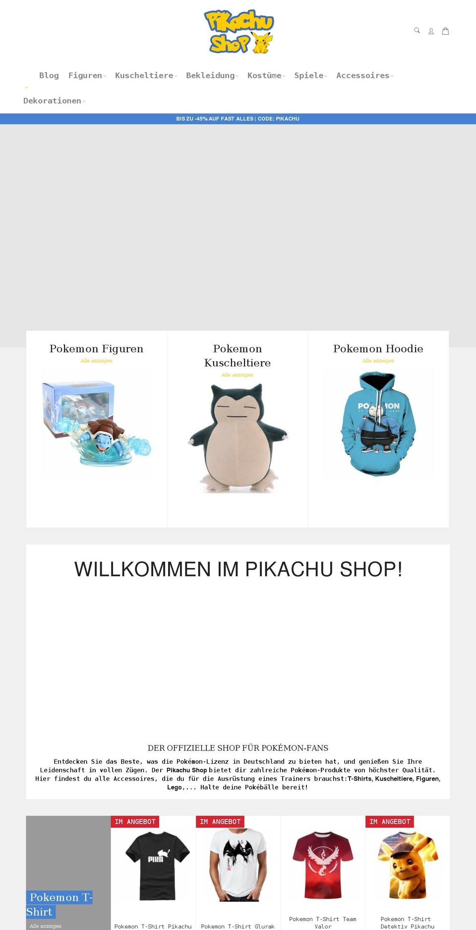 Billionaire-theme-seo Shopify theme site example pikachu-shop.com