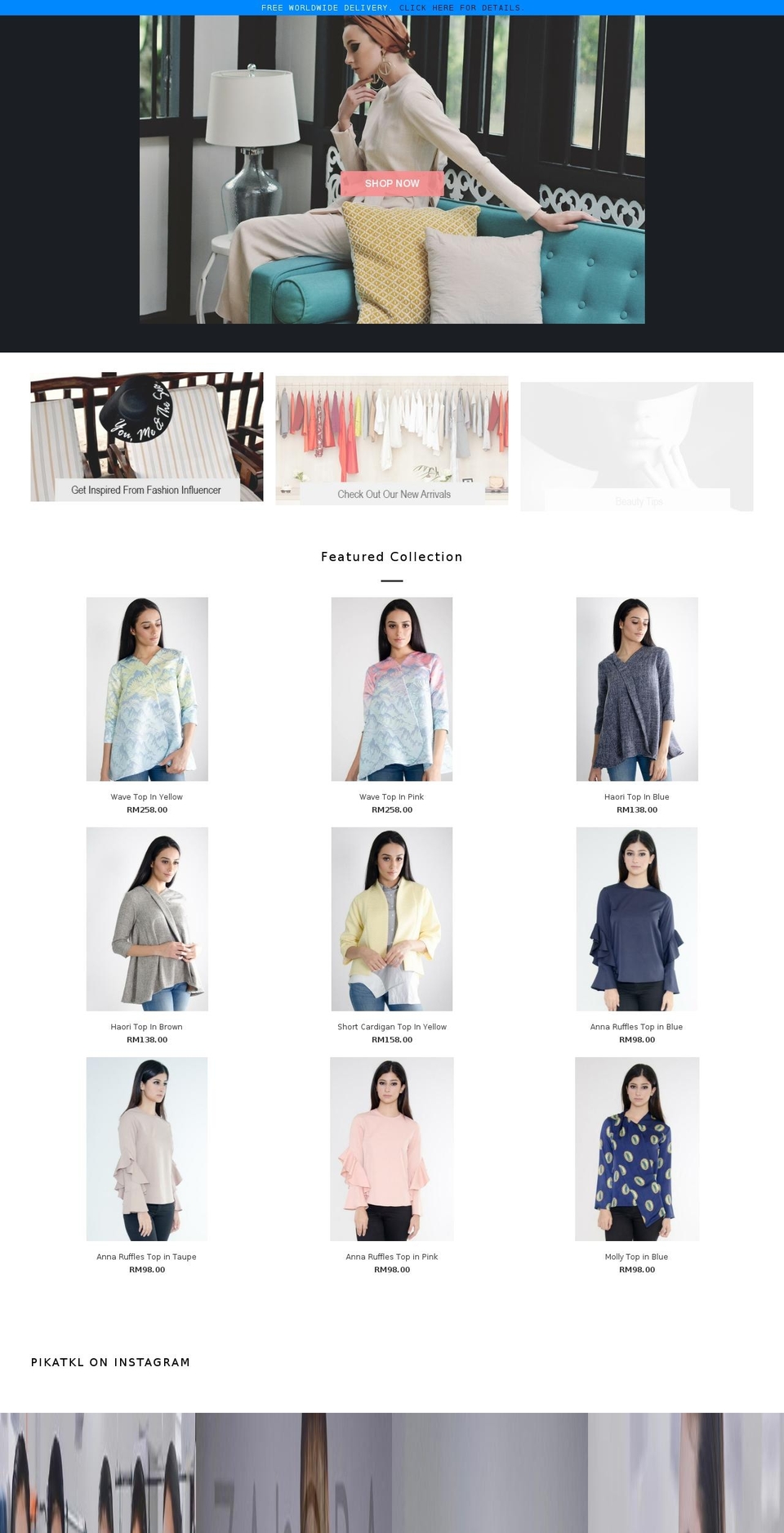 pikatkl.com shopify website screenshot