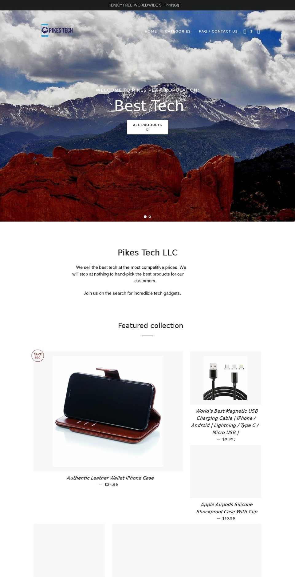 pikestech.com shopify website screenshot