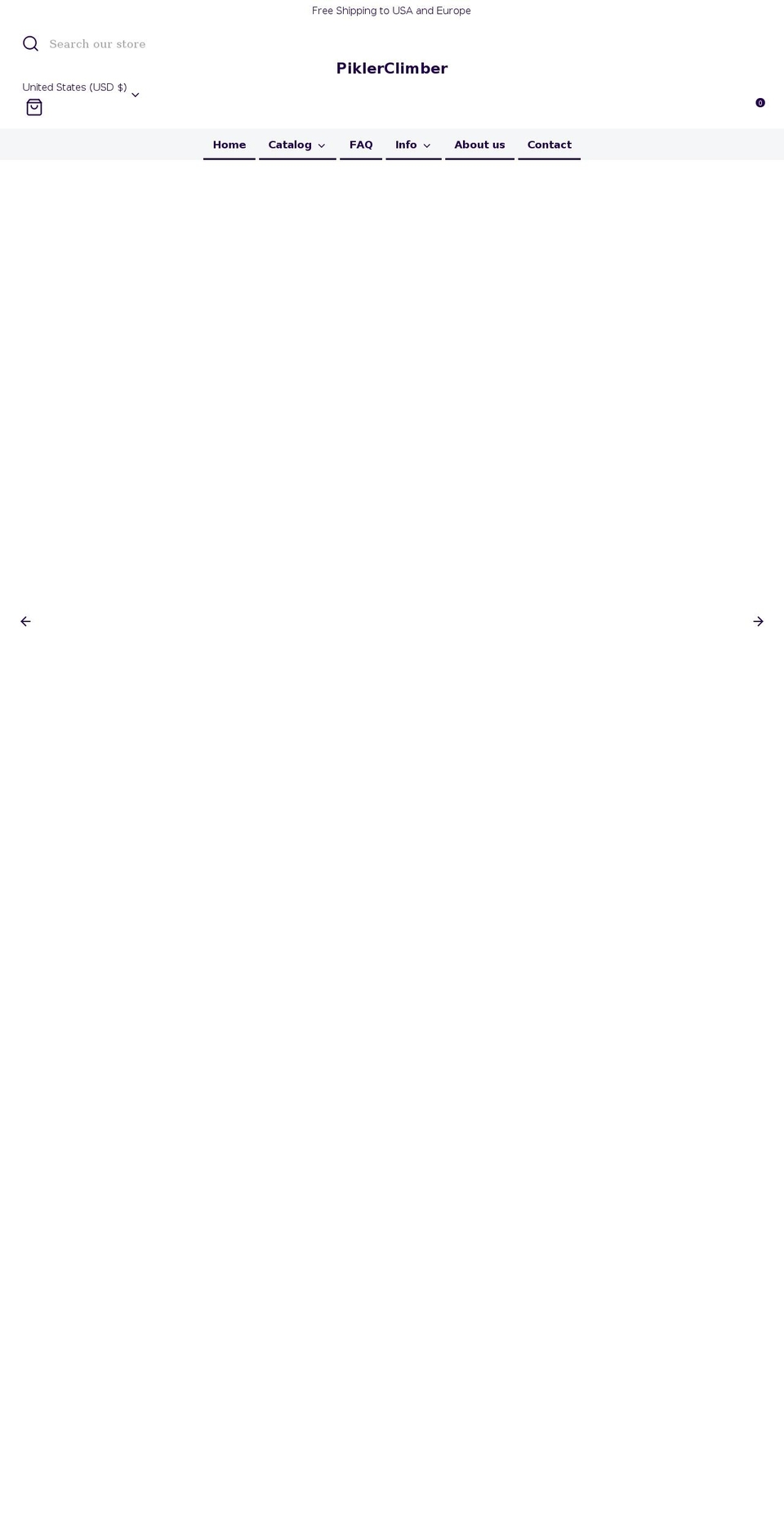 piklerclimber.com shopify website screenshot