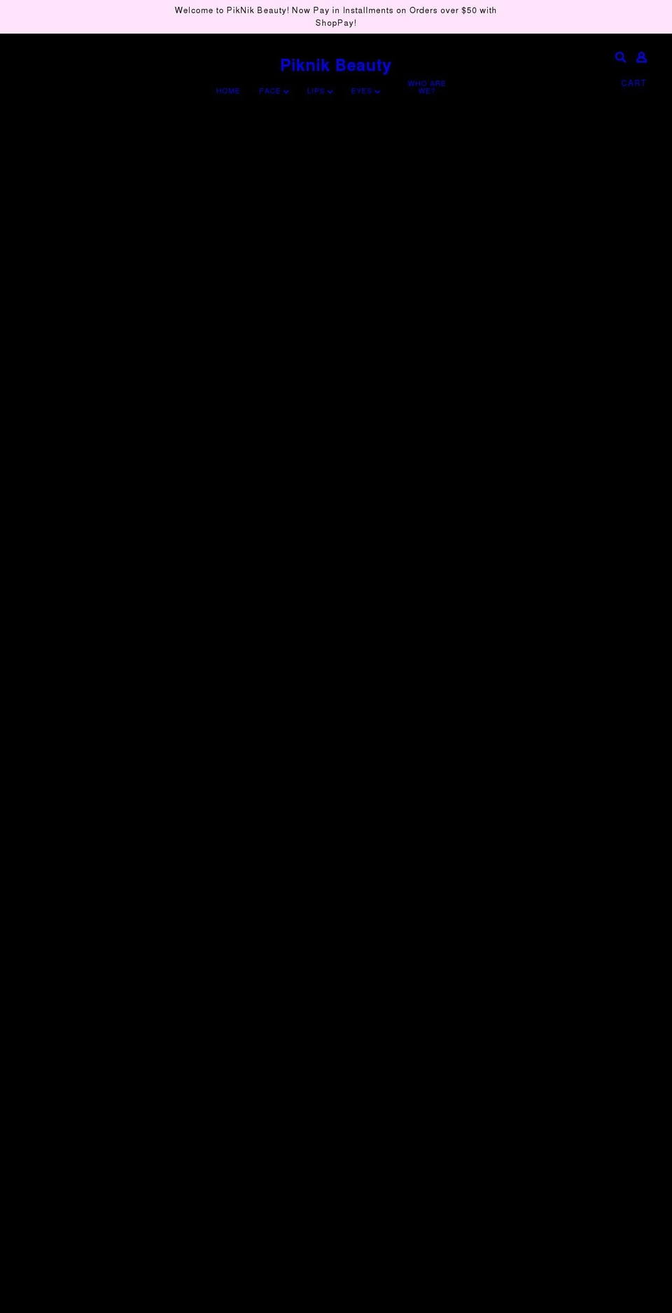 piknikbeauty.com shopify website screenshot