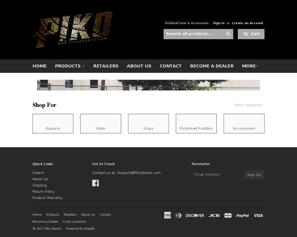 pikopaddles.com shopify website screenshot