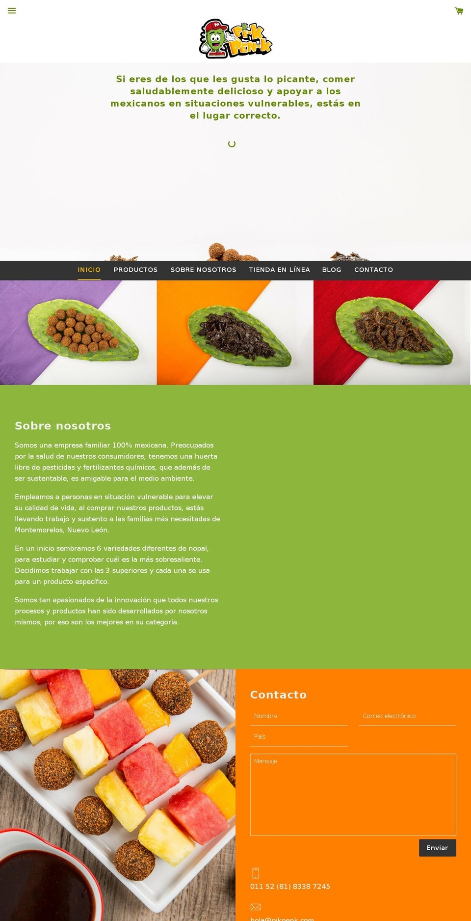 pikpenk.com — Shopify storefront screenshot