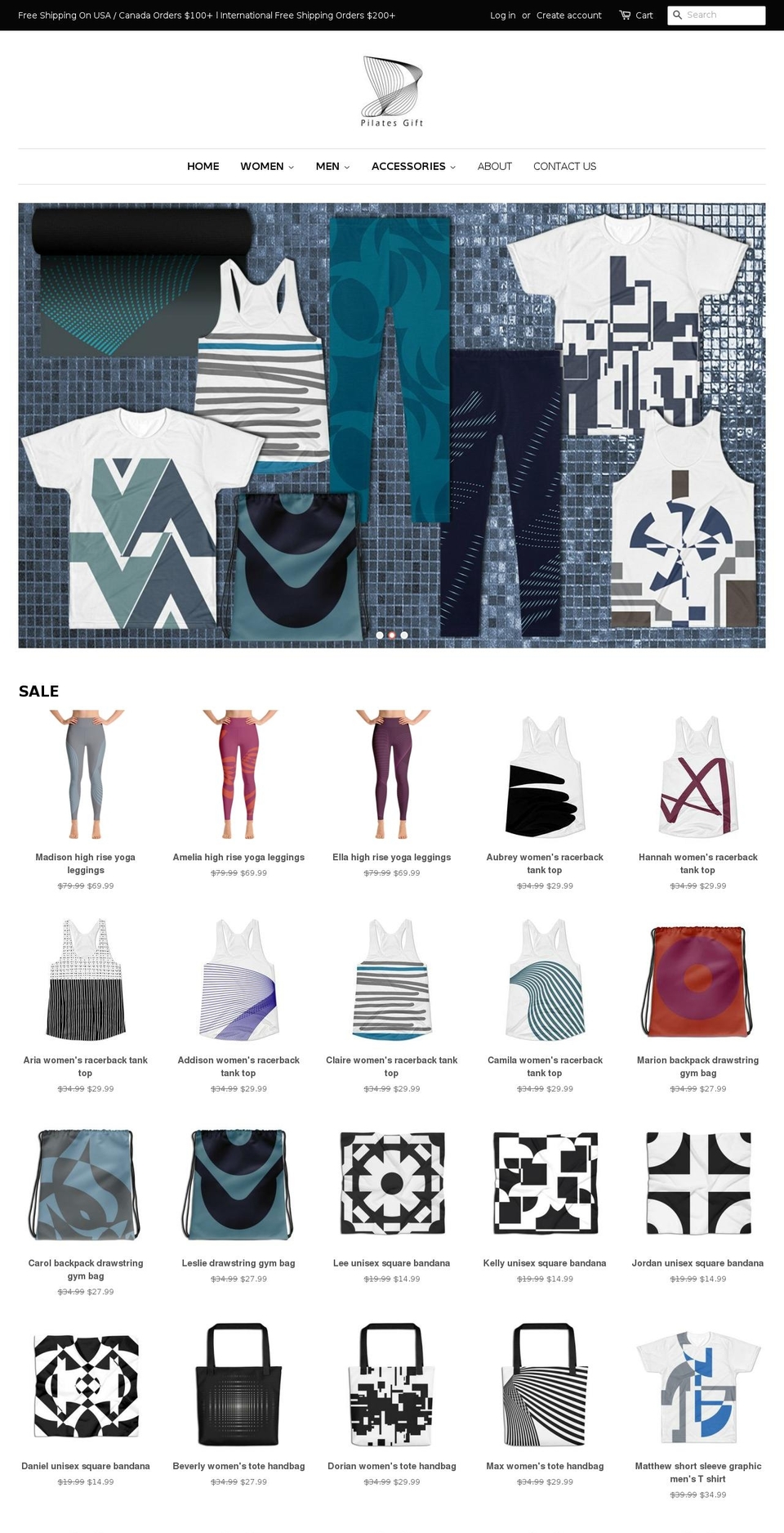pilatesgift.com — Shopify storefront screenshot