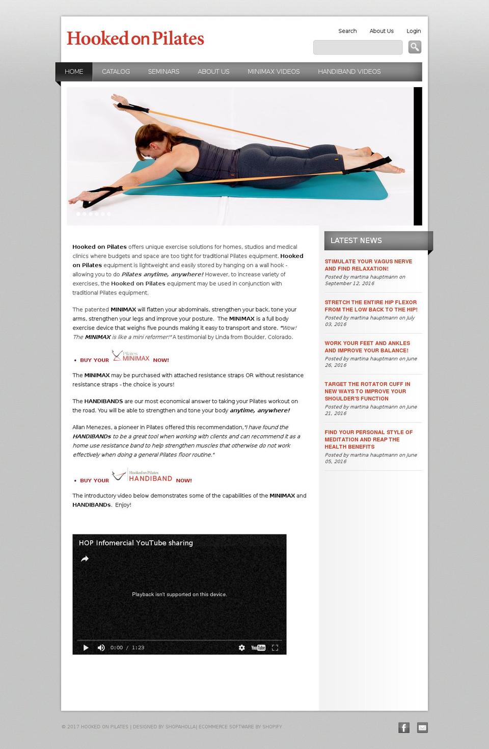 pilatesminimax.com shopify website screenshot