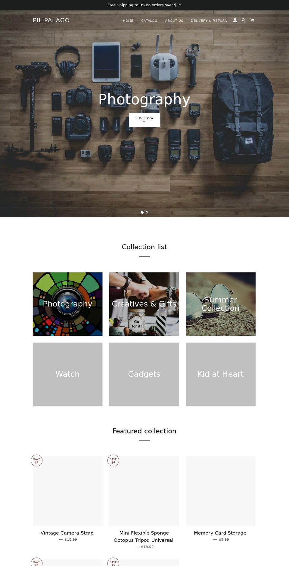 pilipalago.com — Shopify storefront screenshot