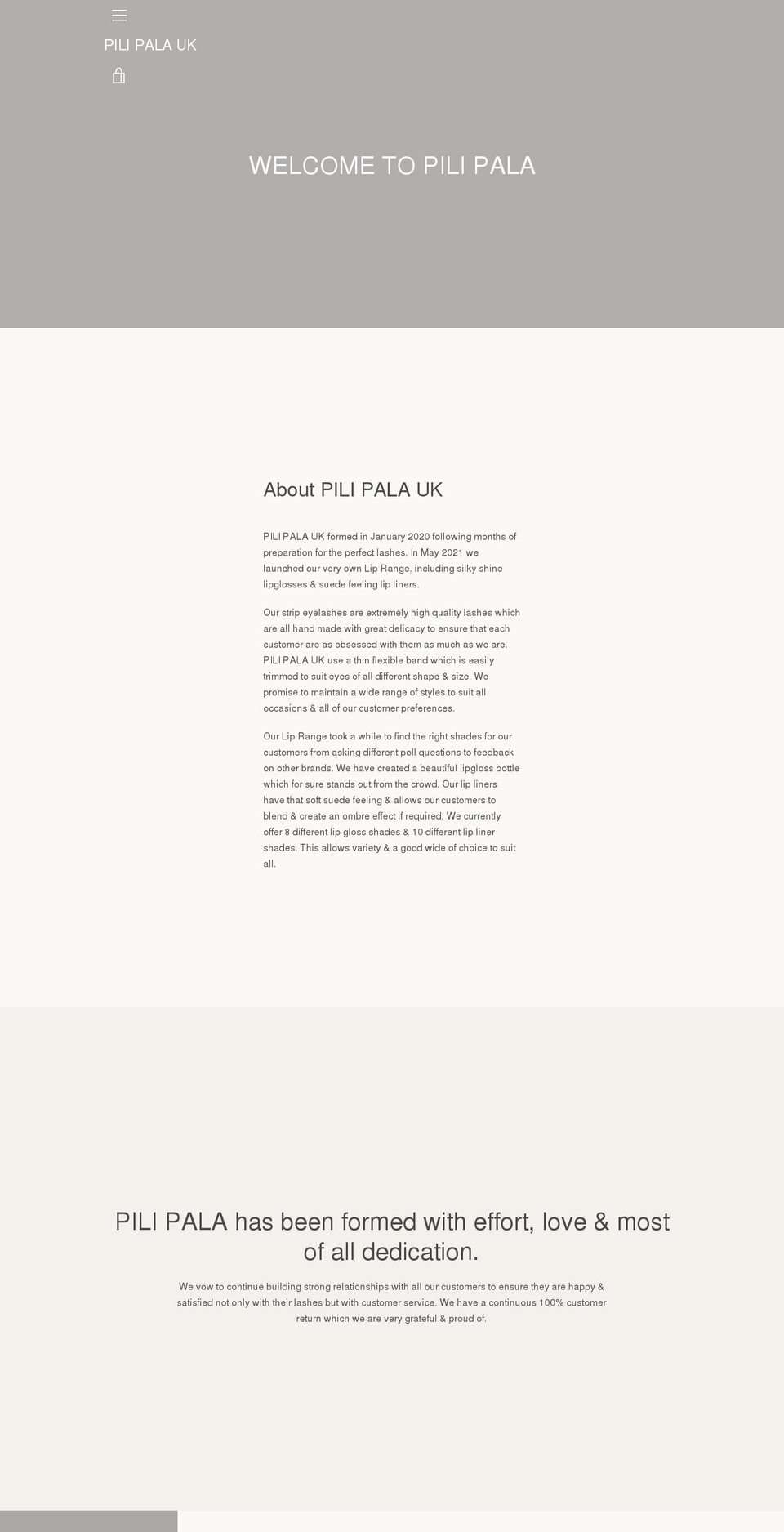 pilipalauk.com shopify website screenshot