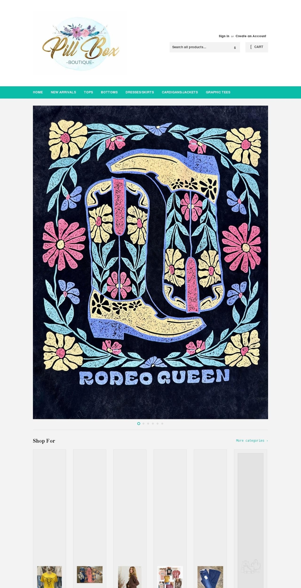 pillboxboutique.com shopify website screenshot