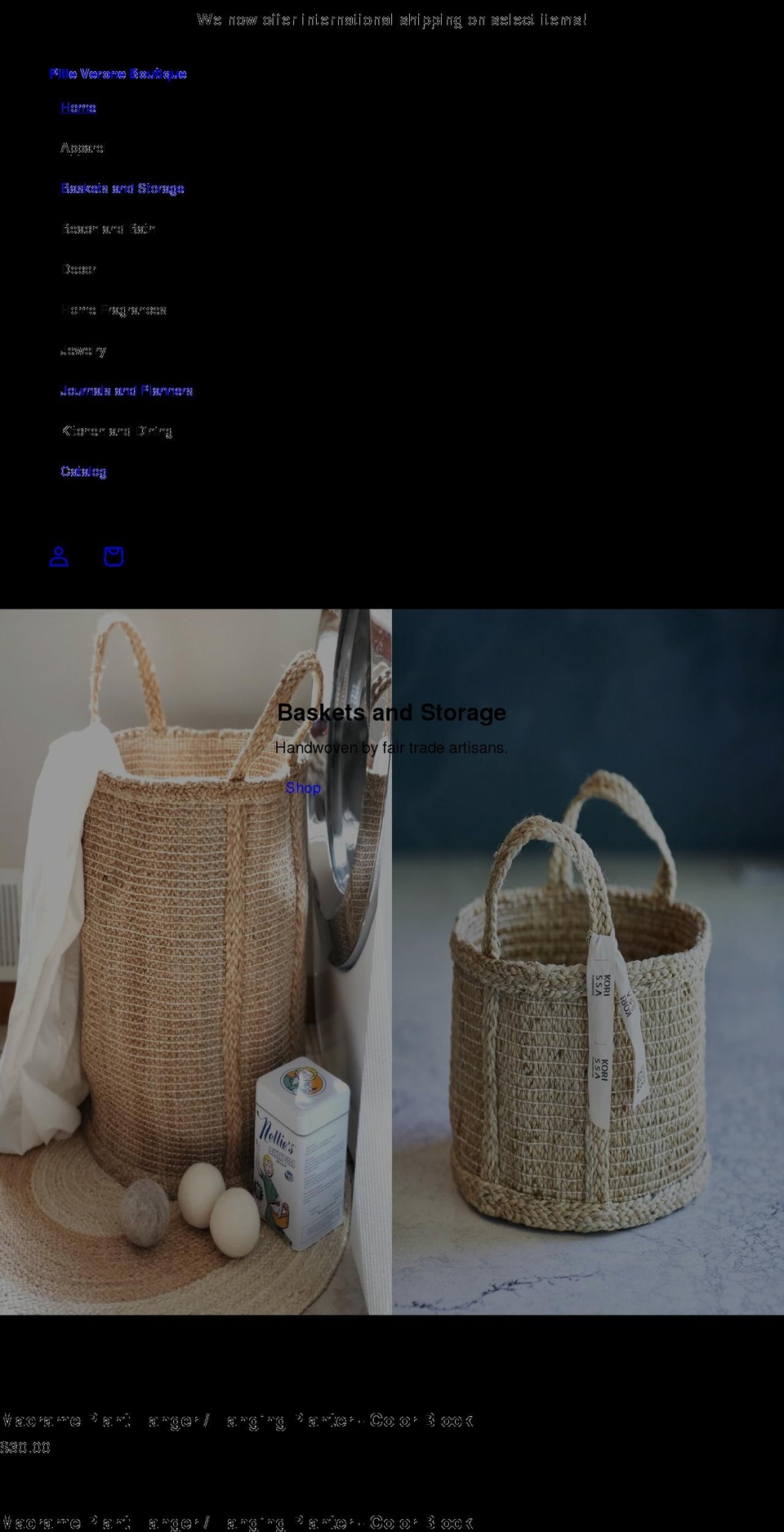pilleveroneboutique.com shopify website screenshot