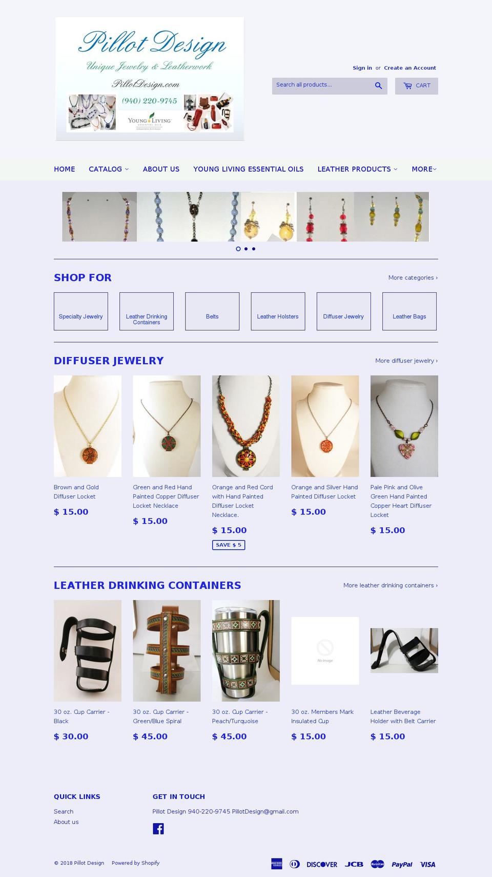pillotdesign.net shopify website screenshot
