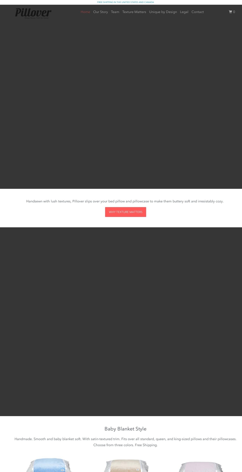 pillover.com shopify website screenshot
