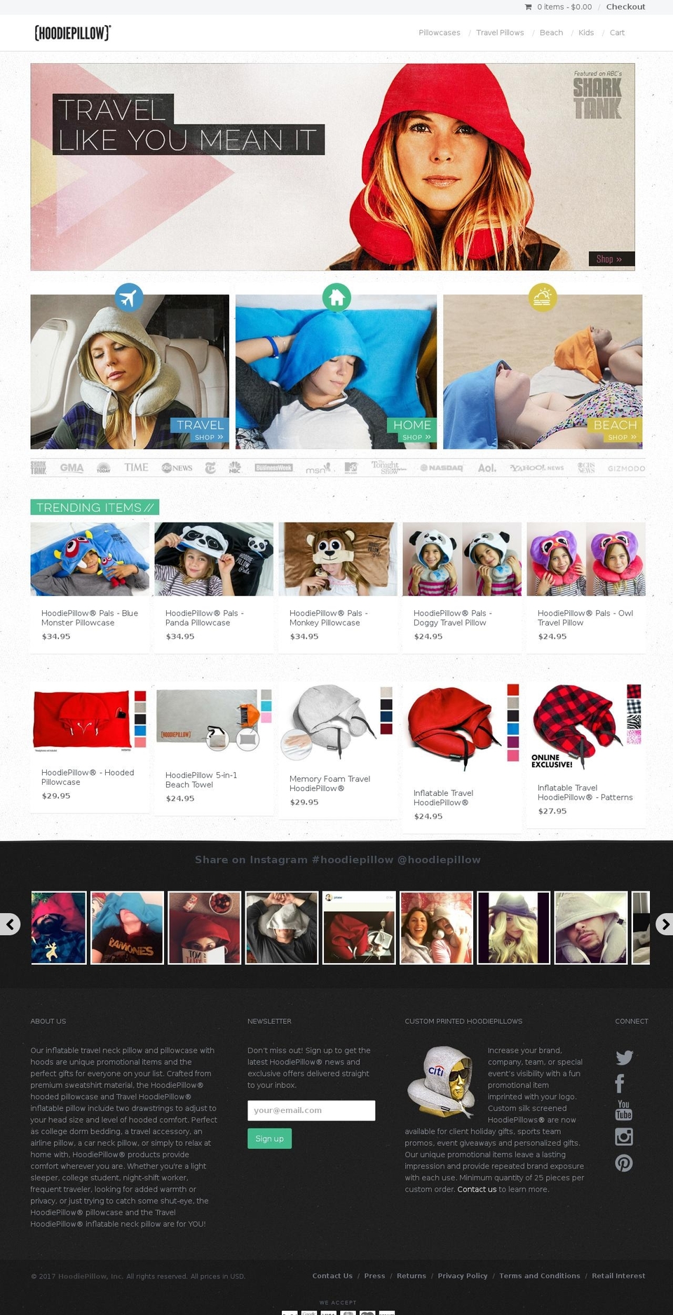 pillowhoodie.mobi shopify website screenshot