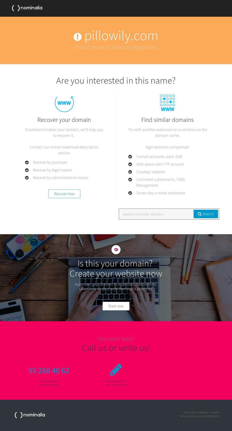 pillowily.com — Shopify storefront screenshot