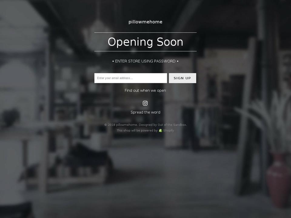 pillowmehome.com — Shopify storefront screenshot